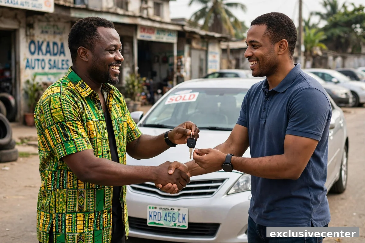 sell your car fast legally Nigeria handshake keys handover buyer