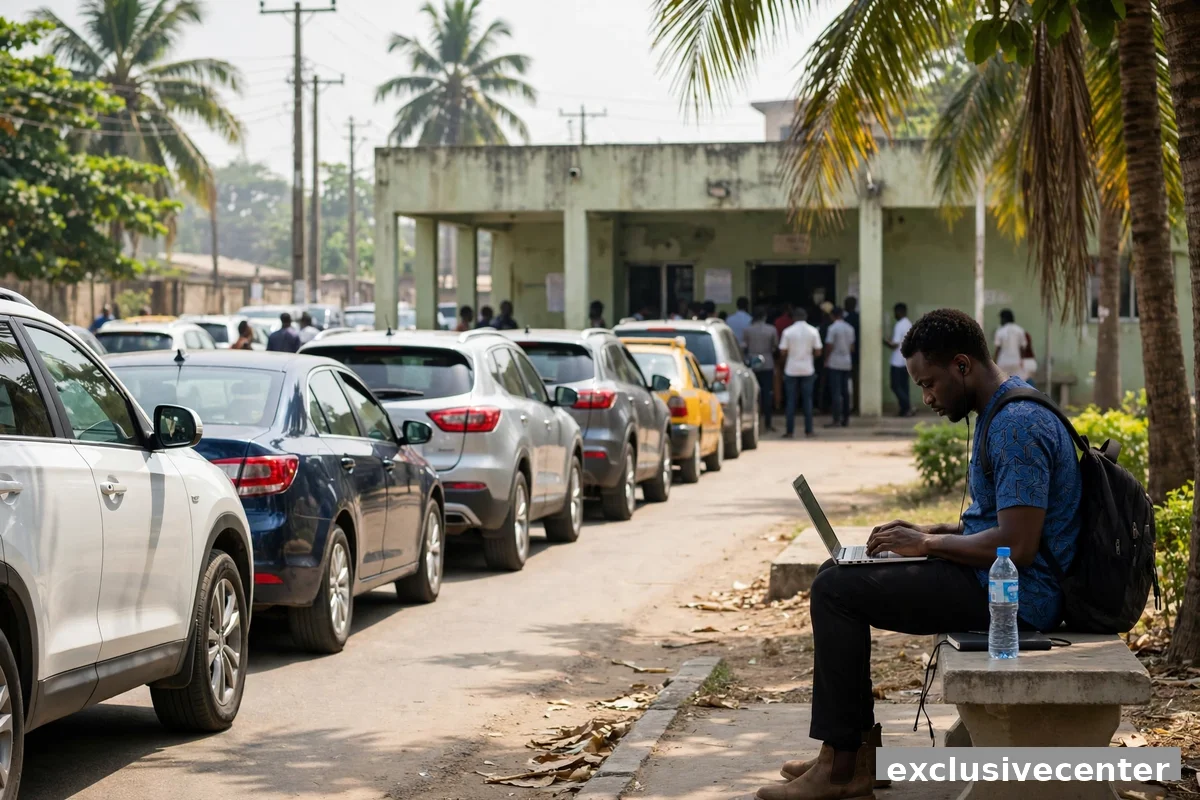 renew vehicle license online Nigeria laptop