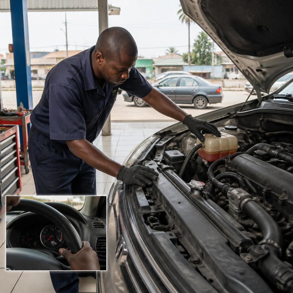 Used cars overheating Nigeria buyer inspection of radiator and coolant system